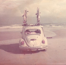 VW-Käfer am Strand in Skagen