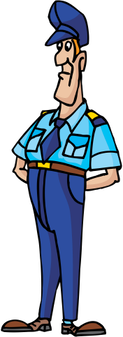 Wachtmeister in Uniform