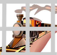 Zug vor Knastfenster